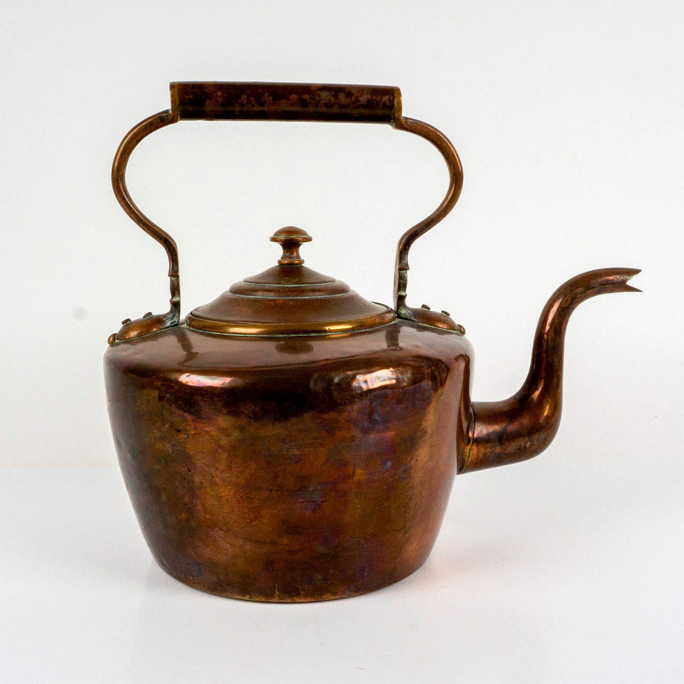 Antique Maple and Co. Large Copper Kettle - Image 2 of 6