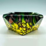 Italian Murano Style Art Glass Ashtray