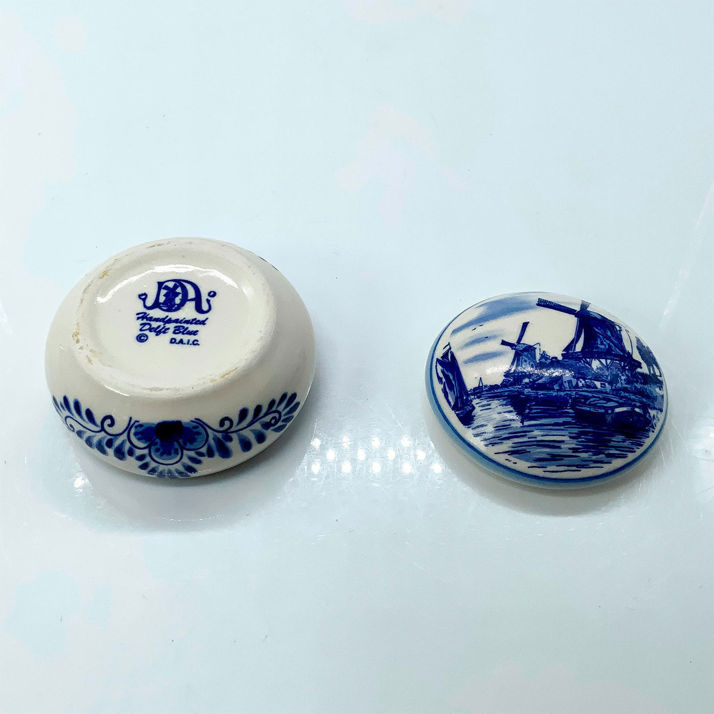 Delft Blue Ceramics, Trinket Box - Image 3 of 3