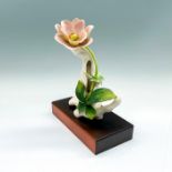 2pc Cybis Porcelain Sculpture with Base, Windflower