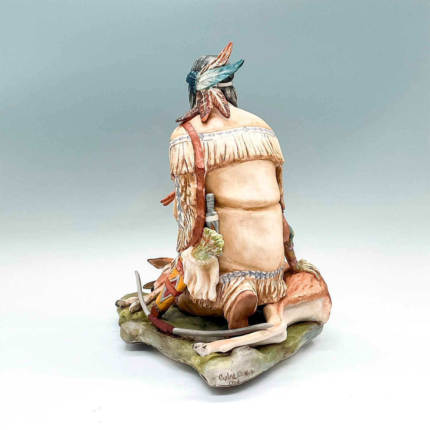 Cybis Porcelain Sculpture, Onandaga Hiawatha - Image 2 of 4