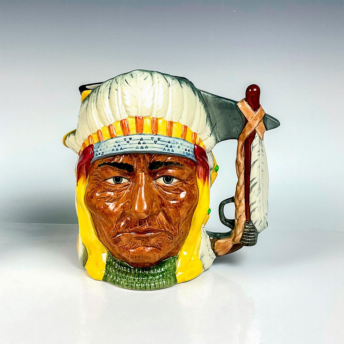 Chief Sitting Bull (Grey Eyes) and George Armstrong Custer D6712 - Large - Royal Doulton Character J