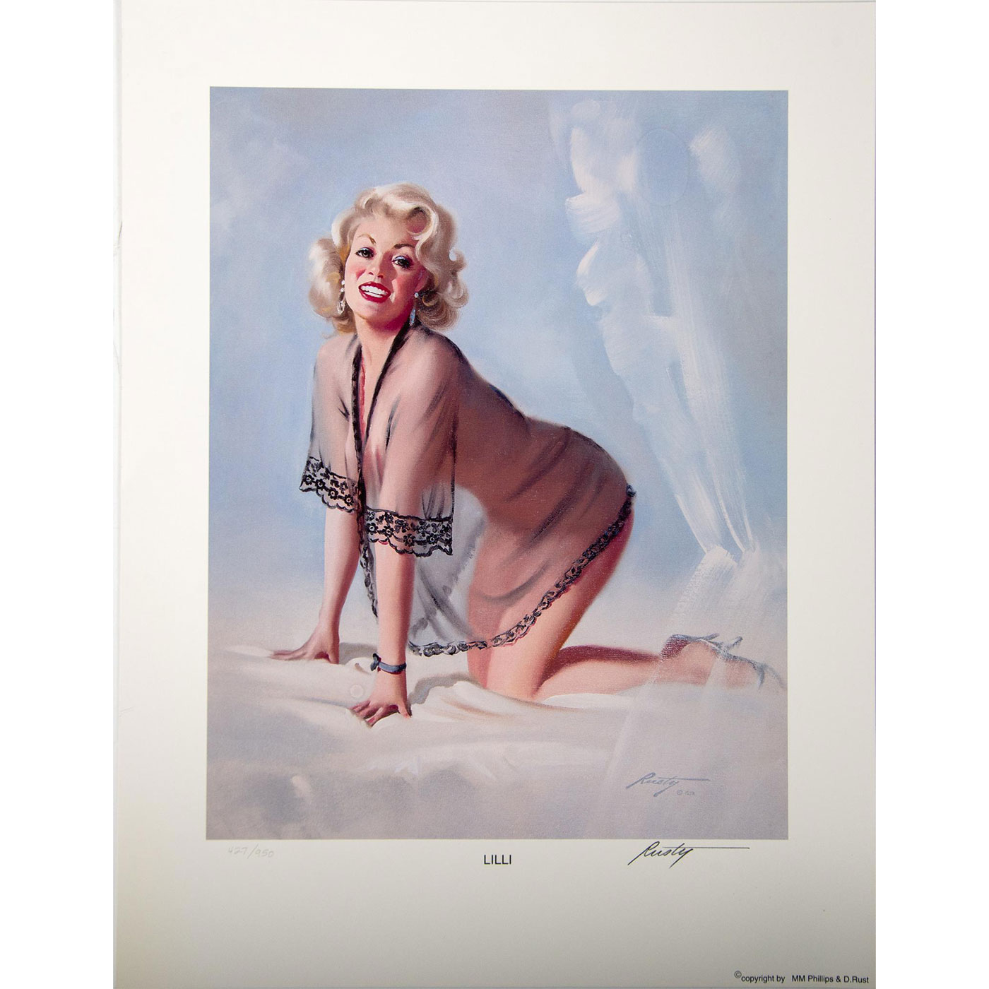 Donald Rust (American, b.1932) Pin Up Lithograph