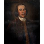 Oil on Canvas, 18th Century Colonial Portrait of a Stately Man, Possibly Virginian George Mason