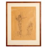 Elias Friedensohn (American, 1924-1991) Drawing, Crocifissione, Signed
