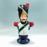Michael Sutty Porcelain Bust Figure, French Grenadier