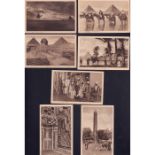 26pc Antique Cairo Postcards