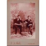 Original Antique Monochrome Photograph, Gentlemen