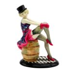 Kevin Francis Ceramic Art Deco Figurine, Marlene Dietrich