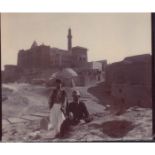 Antique Monochrome Photograph, Explorer in the Middle East