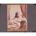 Antique Silver Gelatin Photograph, Algerian Woman