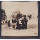 Antique Monochrome Photograph, Well on the Temple Mount