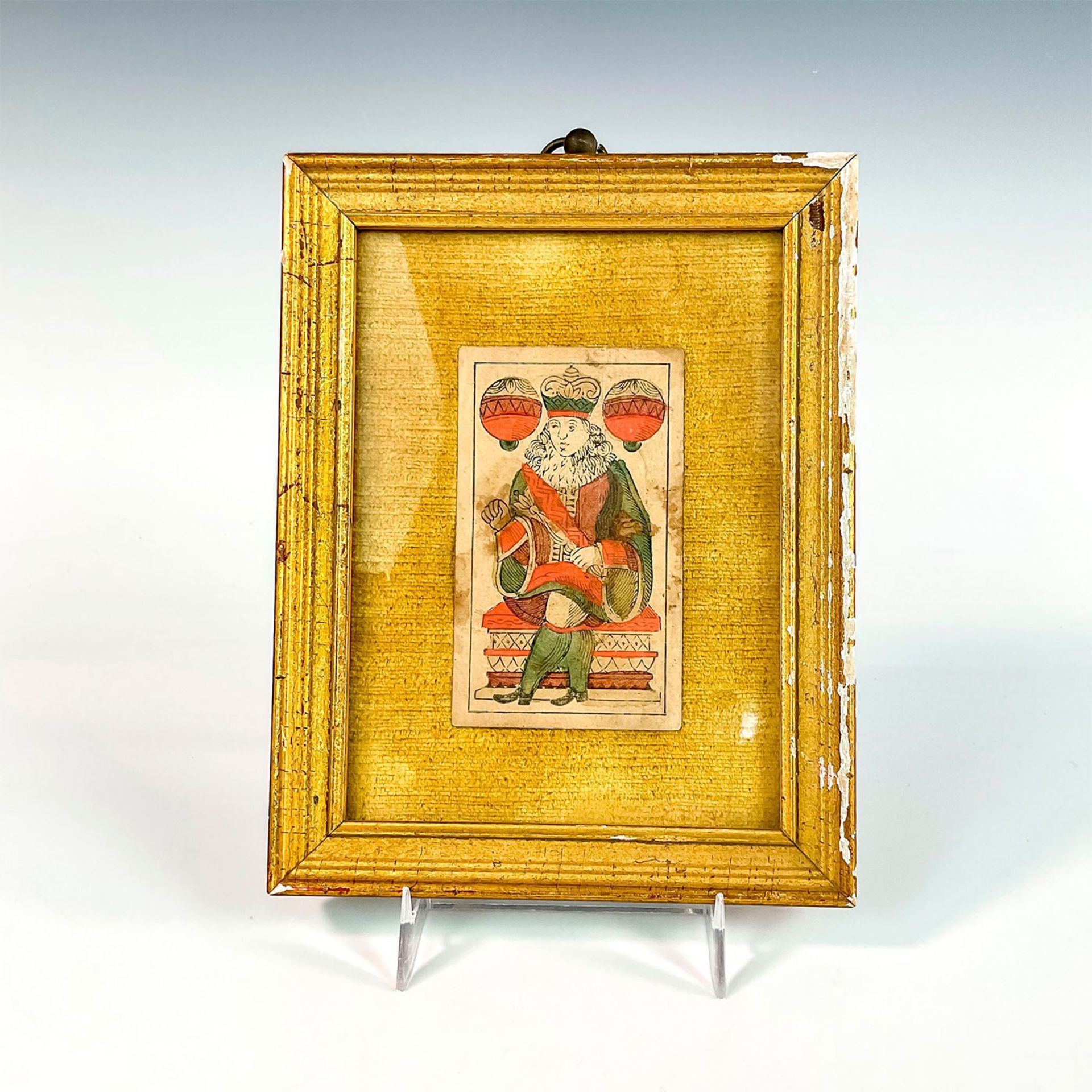 Antique Playing Card in a Frame