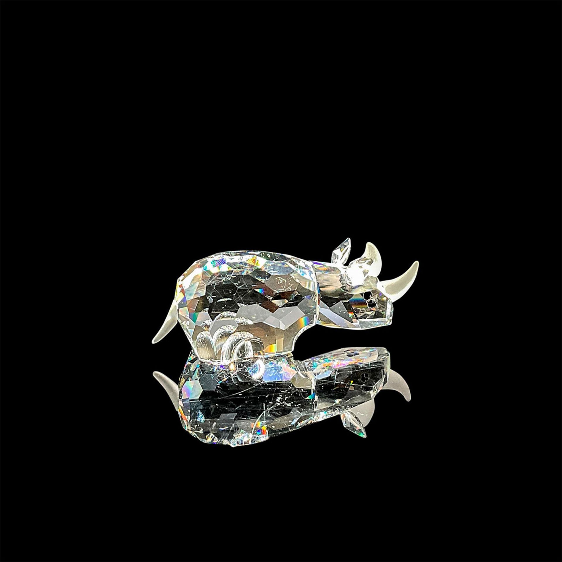 Swarovski Silver Crystal Figurine, Small Rhino - Image 3 of 4