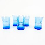 5pc Blue Tumblers Ringling by Morgantown 7622
