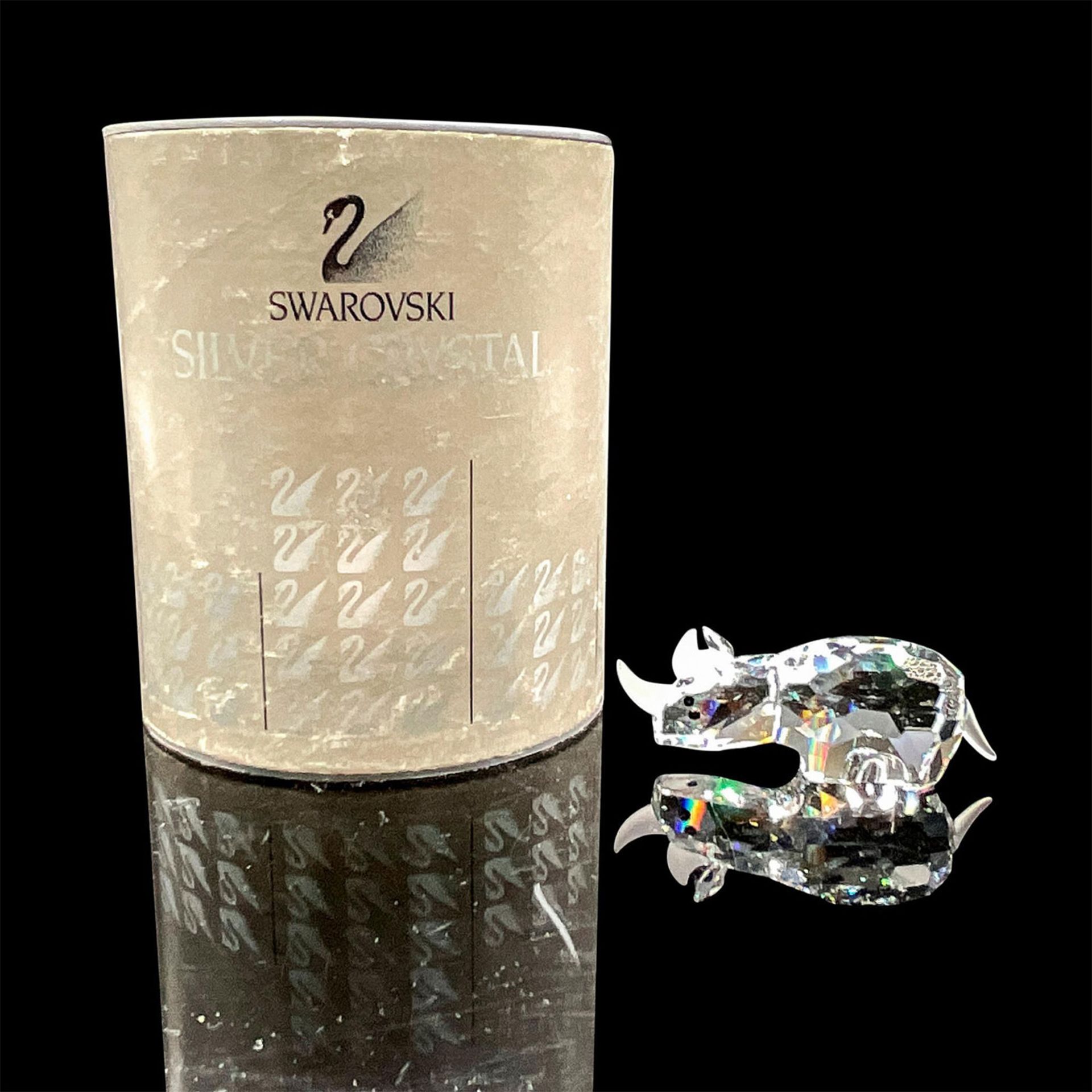 Swarovski Silver Crystal Figurine, Small Rhino - Image 2 of 4