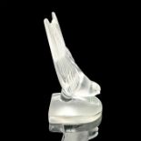 Lalique Crystal Sparrow Bookend, Hirondelles
