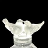 Lalique Crystal Mini Double Sparrow Paperweight