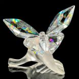 Swarovski Crystal Figurine, Butterfly on Leaf