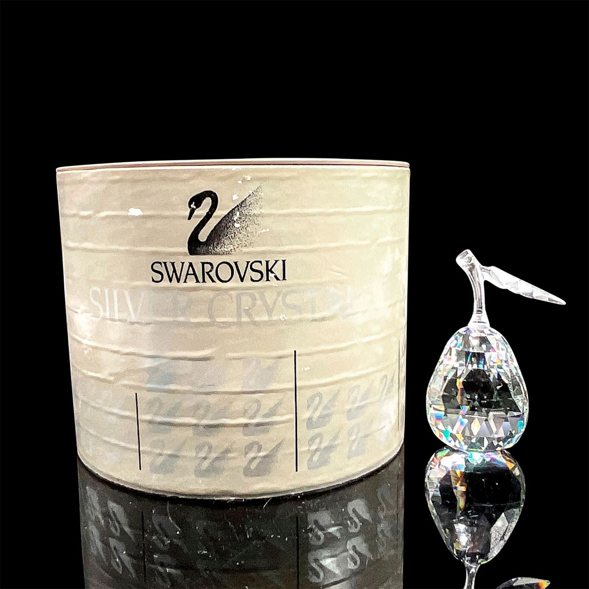 Swarovski Silver Crystal Figurine, Pear - Bild 2 aus 4