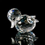 Swarovski Silver Crystal Miniature Figurine, Sitting Duck