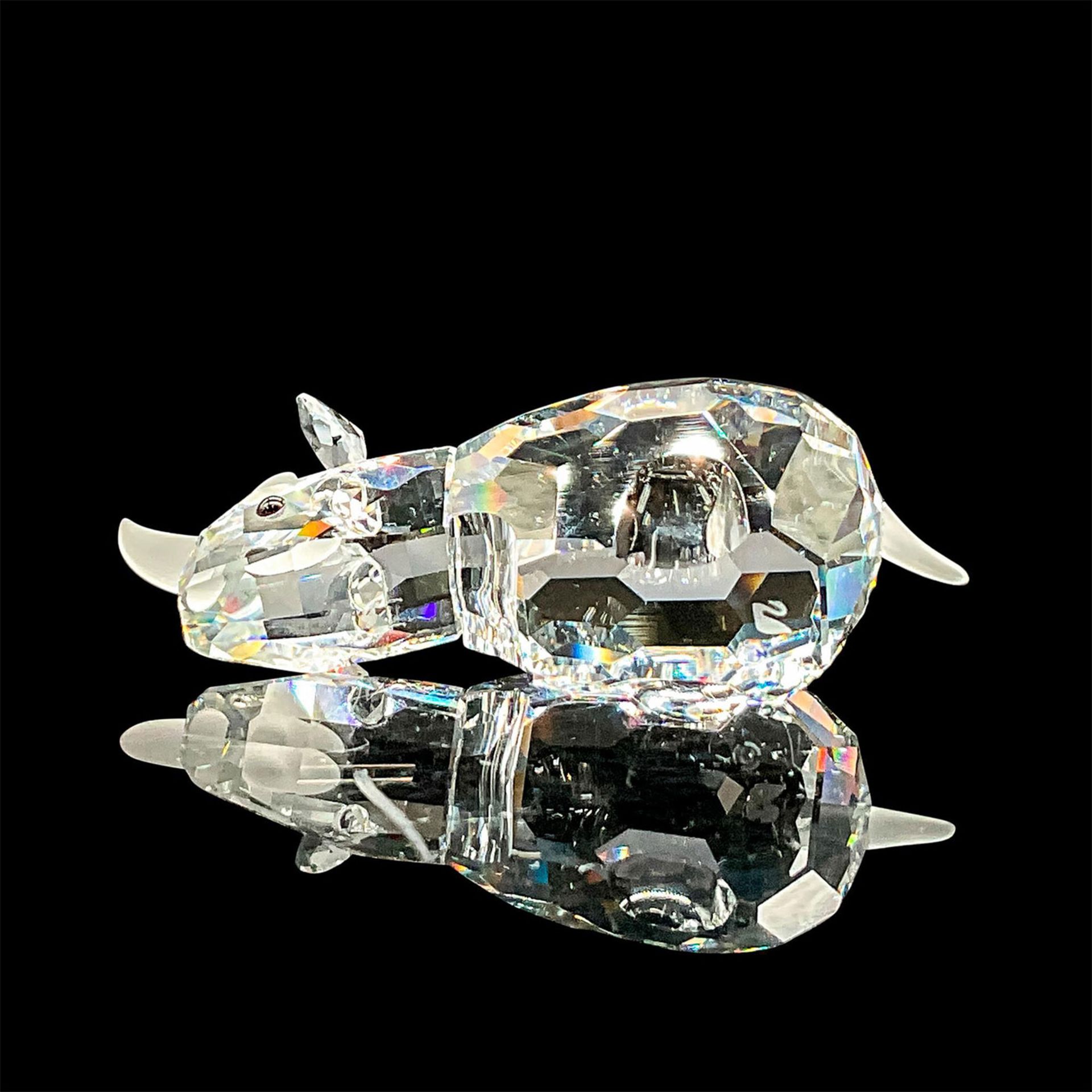 Swarovski Silver Crystal Figurine, Small Rhino - Image 4 of 4