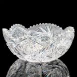American Brilliant Crystal Bowl
