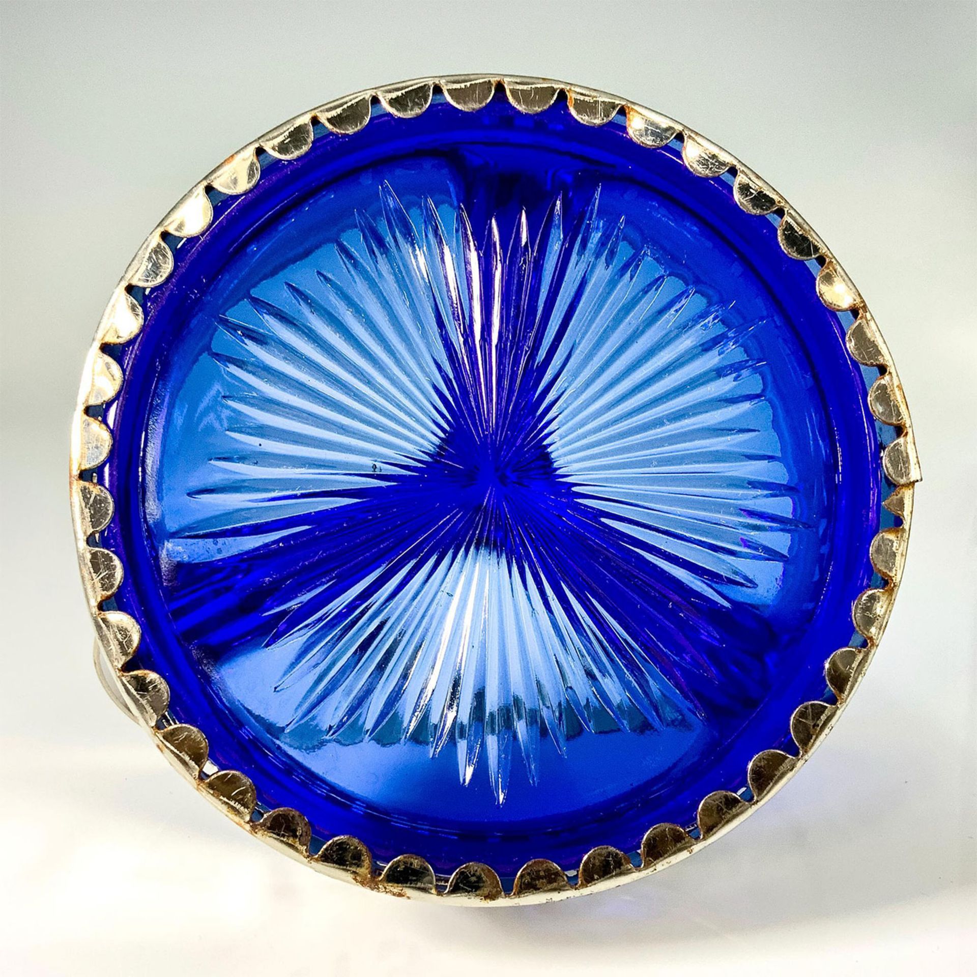 Hazel Atlas Cobalt Blue Glass, Nut Bowl - Image 3 of 3