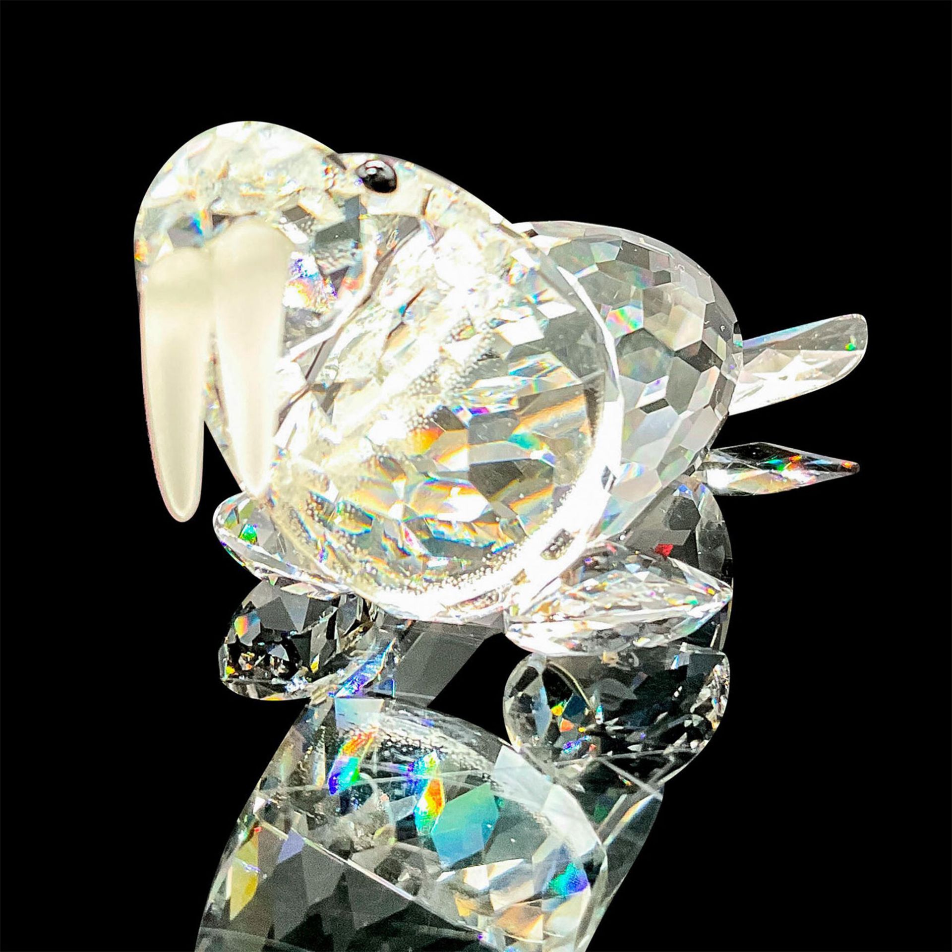 Swarovski Silver Crystal Figurine, Walrus 153901