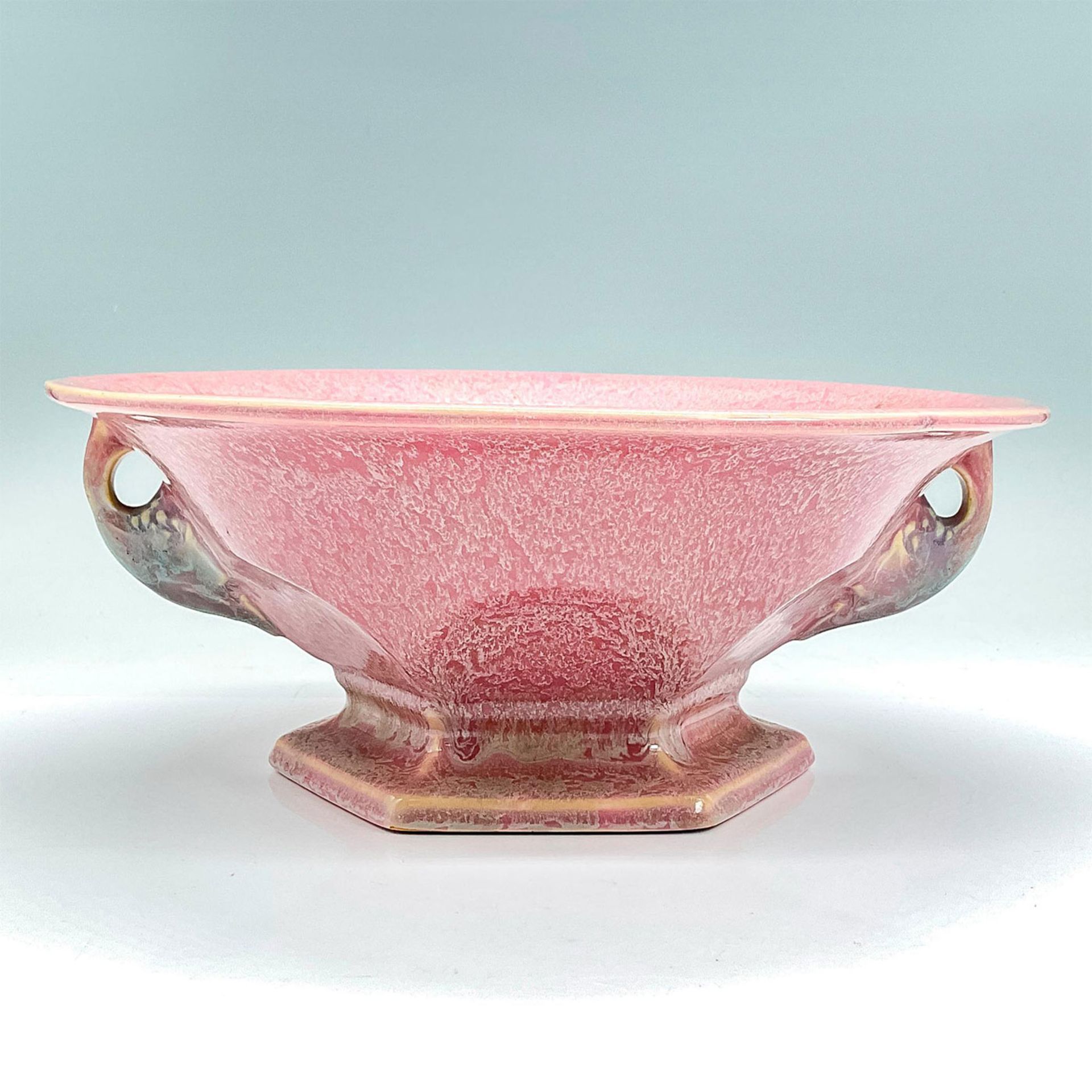 Roseville Pottery Pedestal Bowl, Tuscany