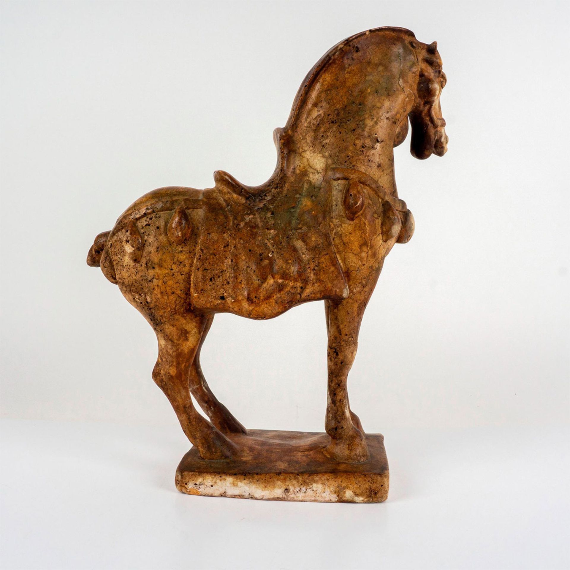 Tang Warrior Horse Sculpture - Image 2 of 7
