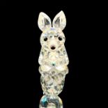 Swarovski Silver Crystal Figurine, Mini Running Fox