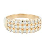 Brilliant 14K Gold and Diamond Ring