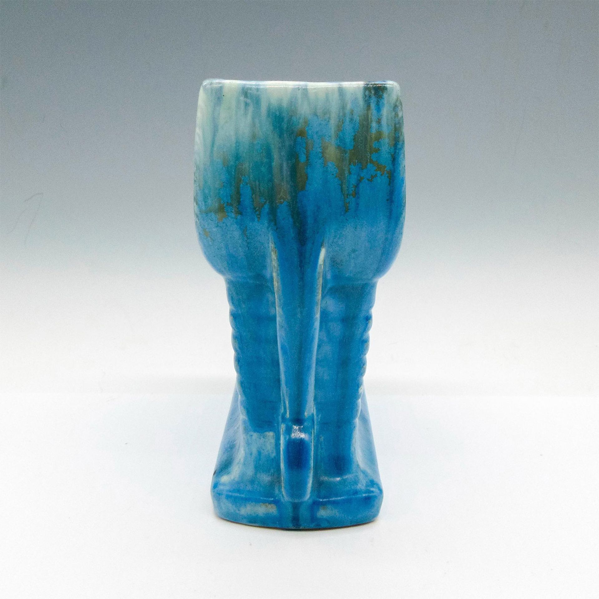 Roseville Pottery Rectangular Vase, Tourmaline - Image 2 of 3