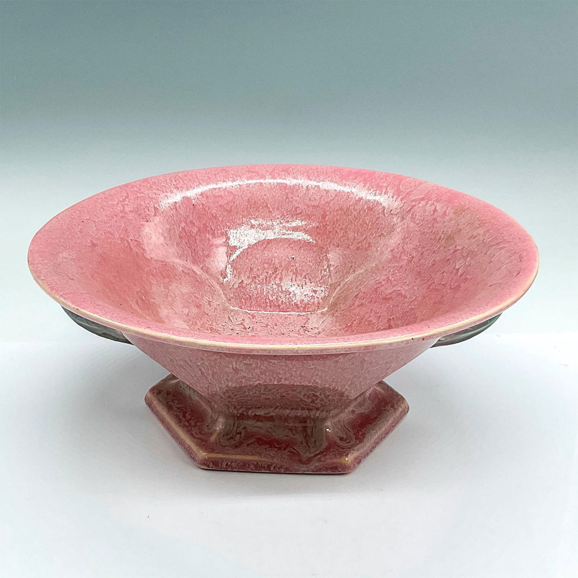 Roseville Pottery Pedestal Bowl, Tuscany - Image 2 of 3