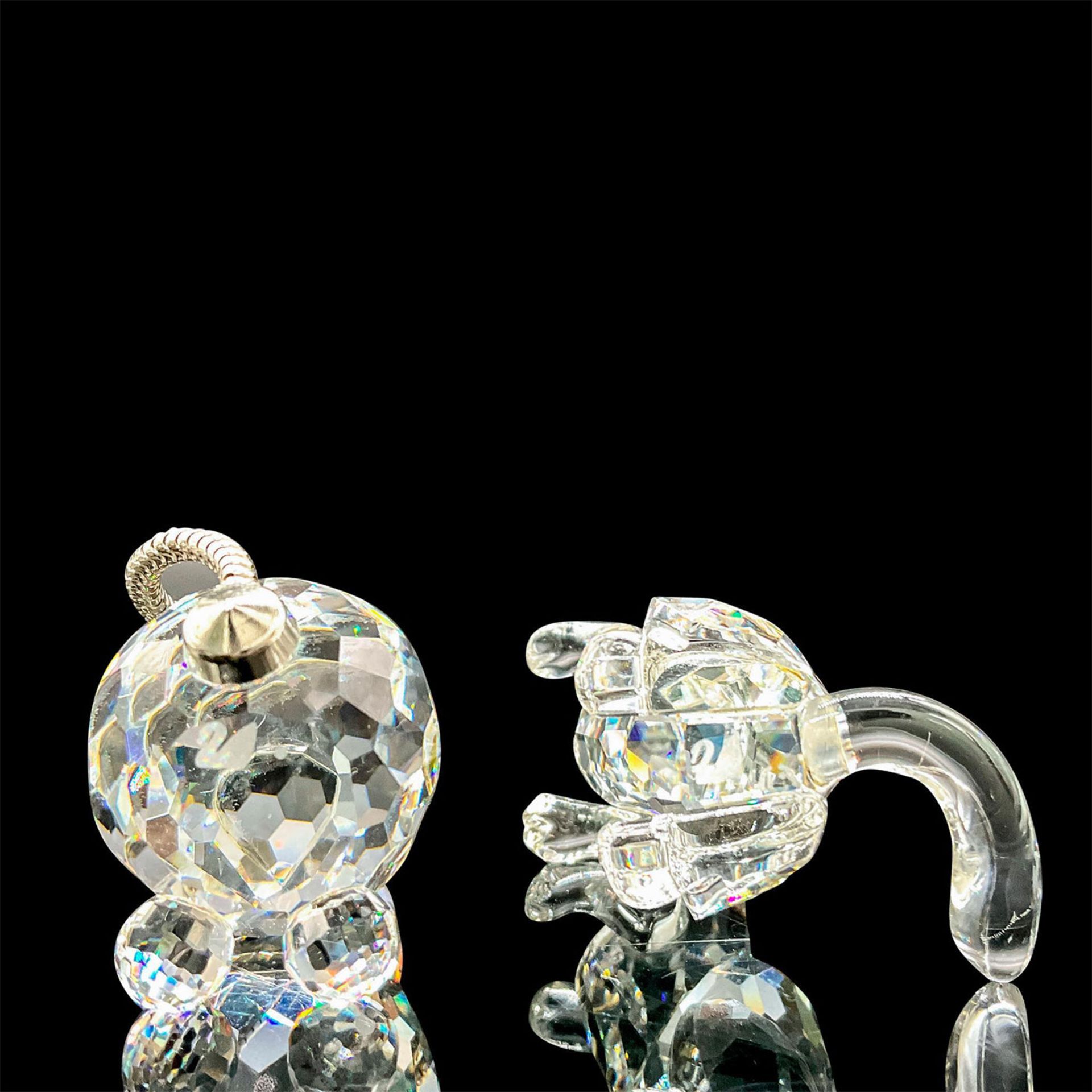 2pc Swarovski Crystal Figurines, Mini Cats - Image 3 of 3