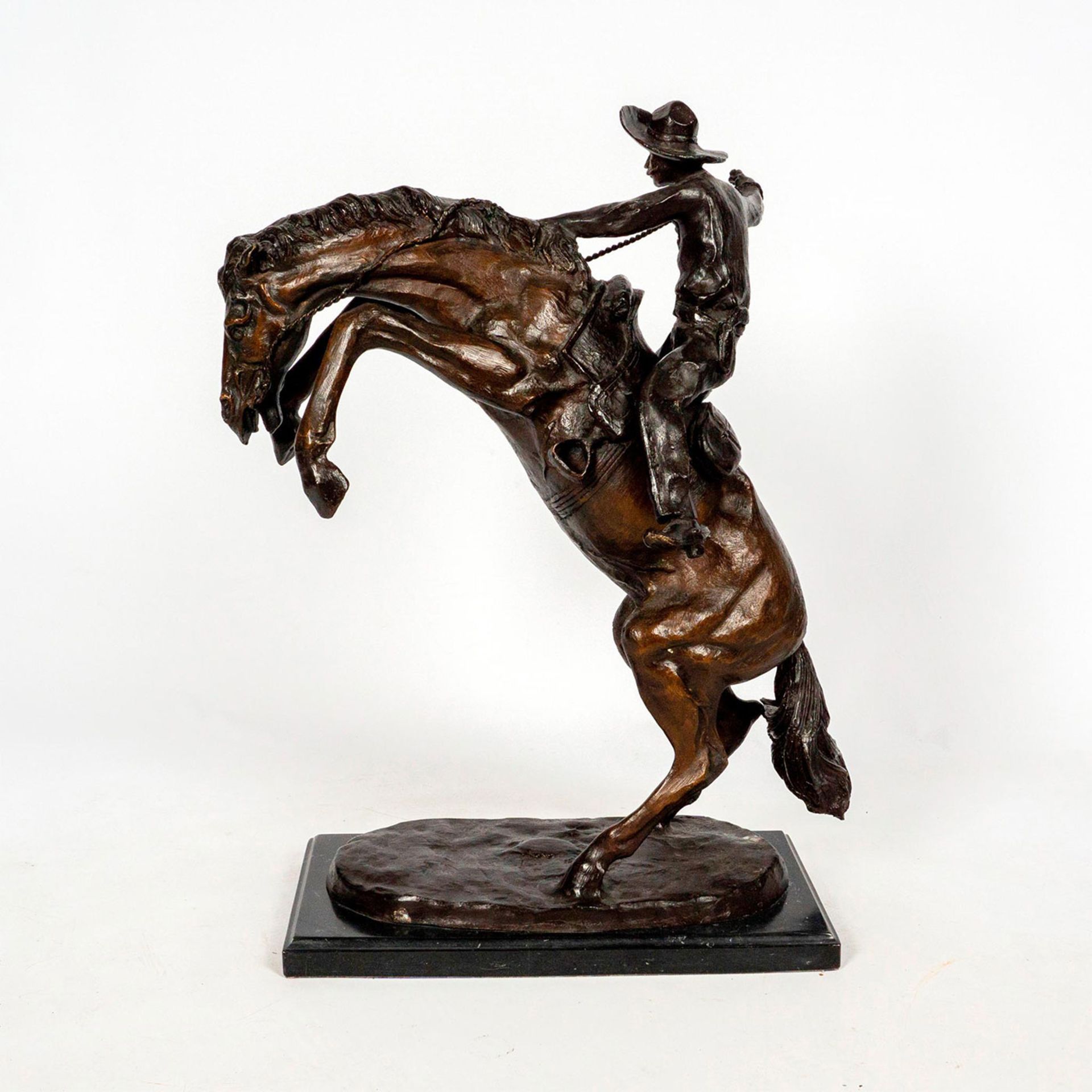 After Frederic Remington Bronze Sculpture, Bronco - Image 3 of 5