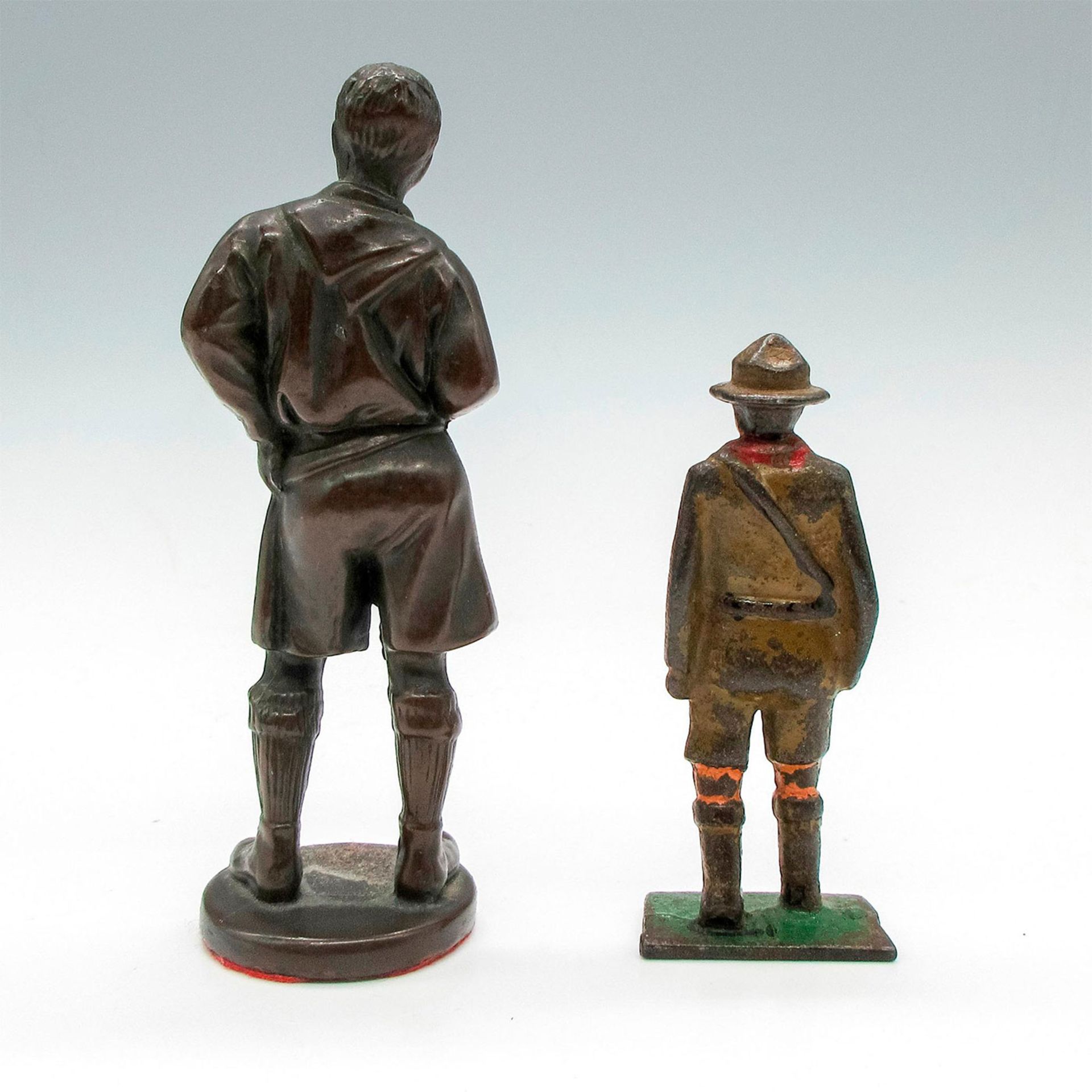 2pc Metal Boy Scout Figurines - Image 2 of 3