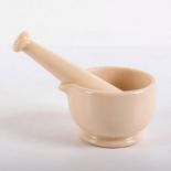 2pc Royal Doulton Stoneware, Apothecary Mortar and Pestle