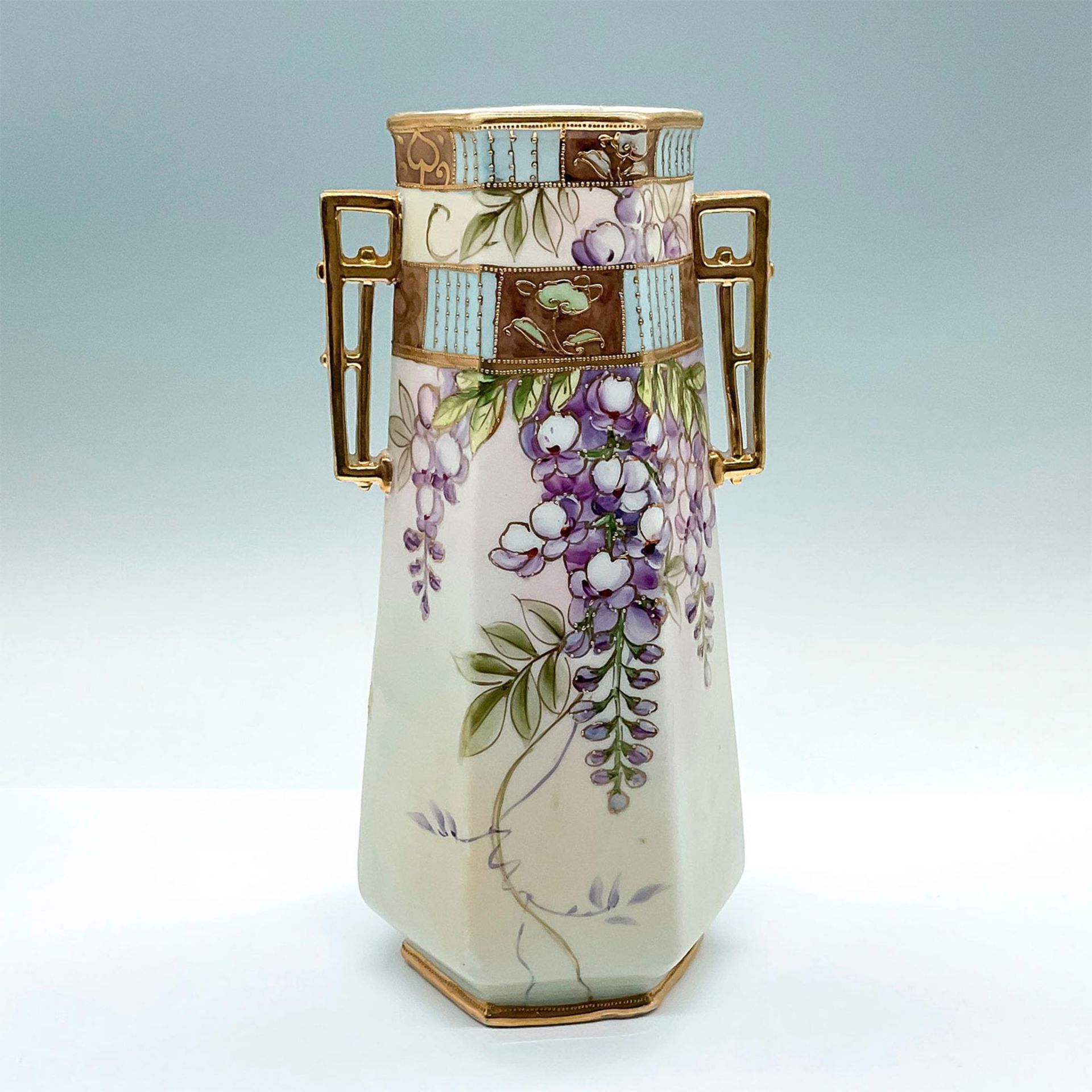 Vintage Nippon Japanese Porcelain Floral Vase