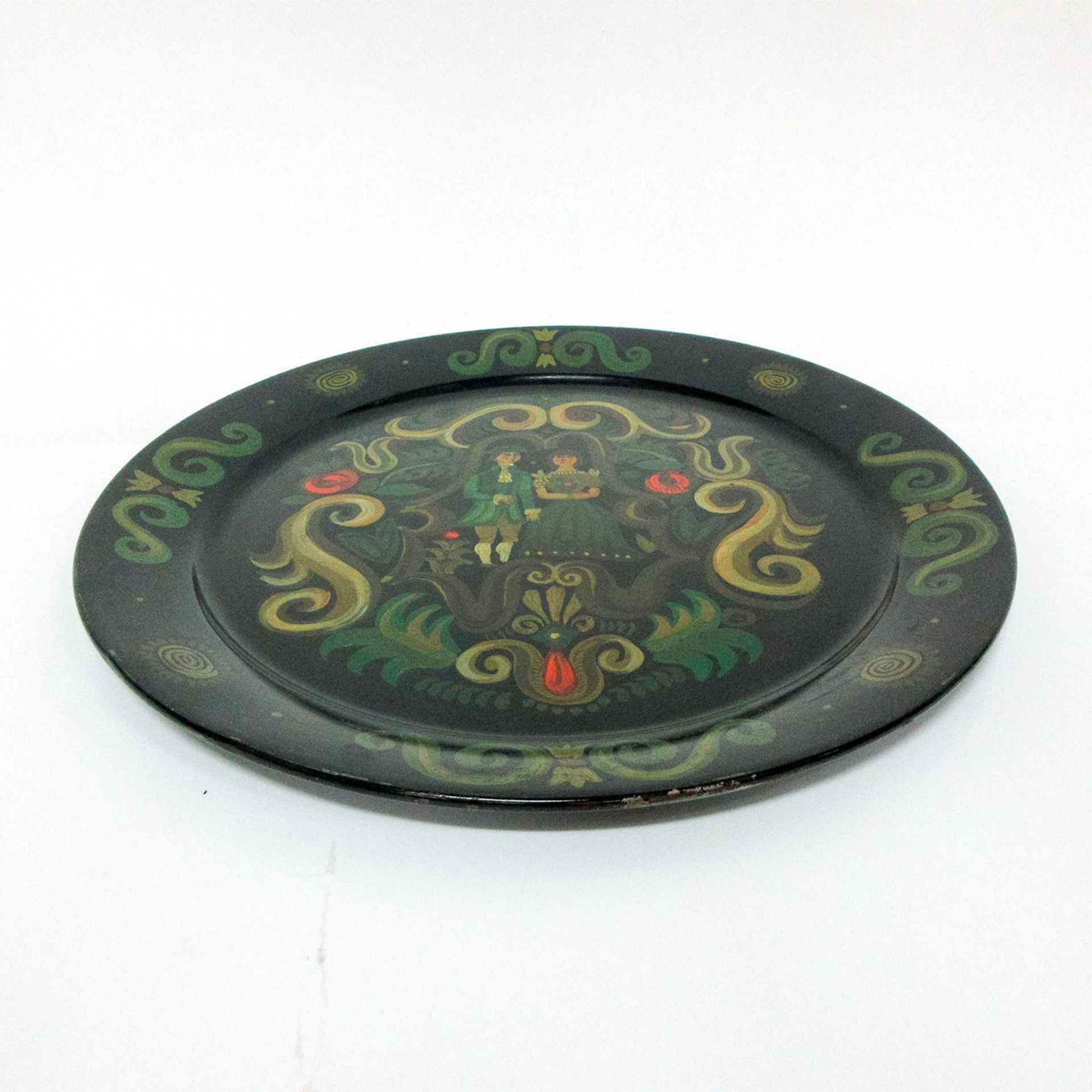 Georges Briard Hand Painted Metal Tray - Image 2 of 3