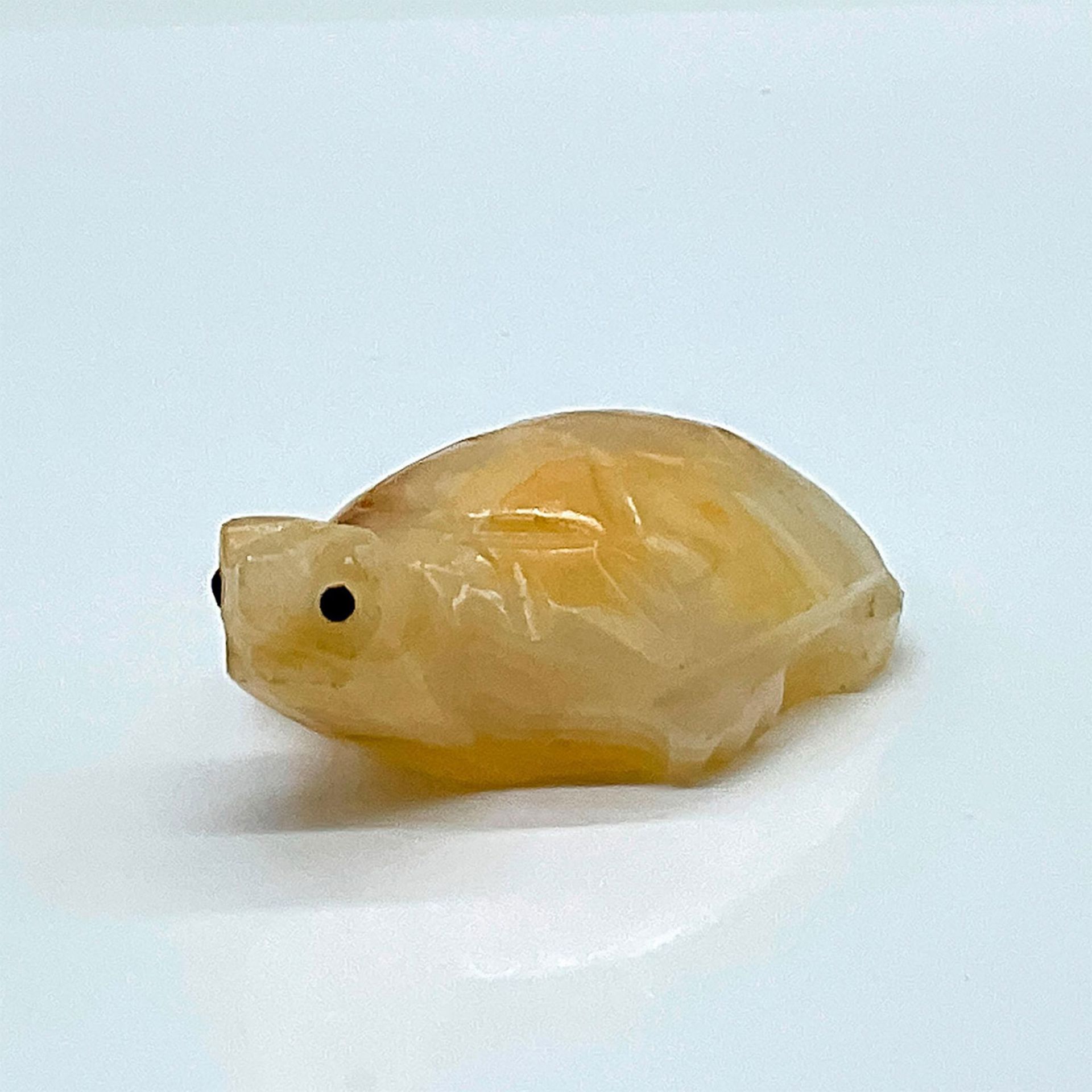 Hand Carved Stone Turtle Figurine - Image 2 of 4