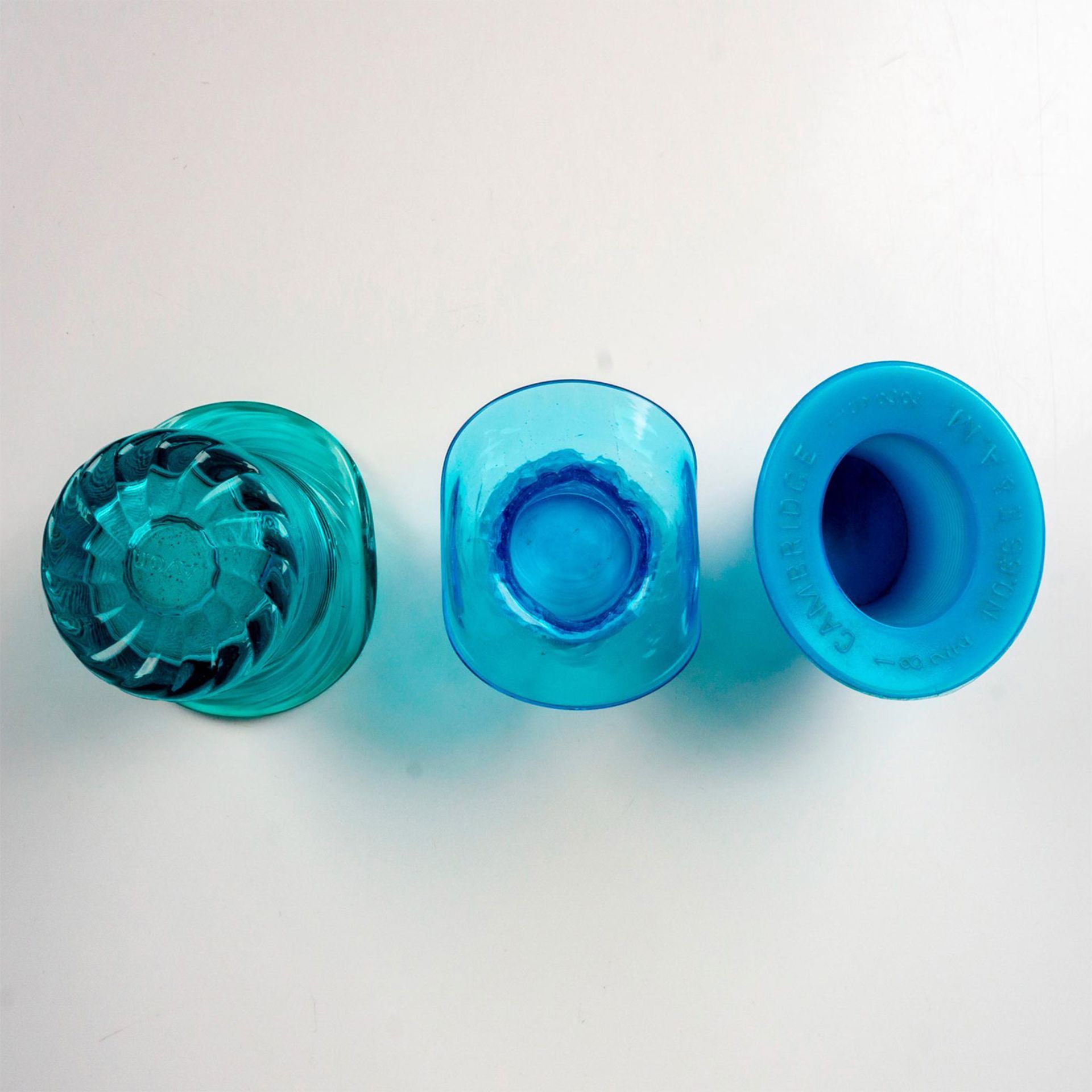 3pc Art Glass Hat Topper Vases - Image 3 of 3