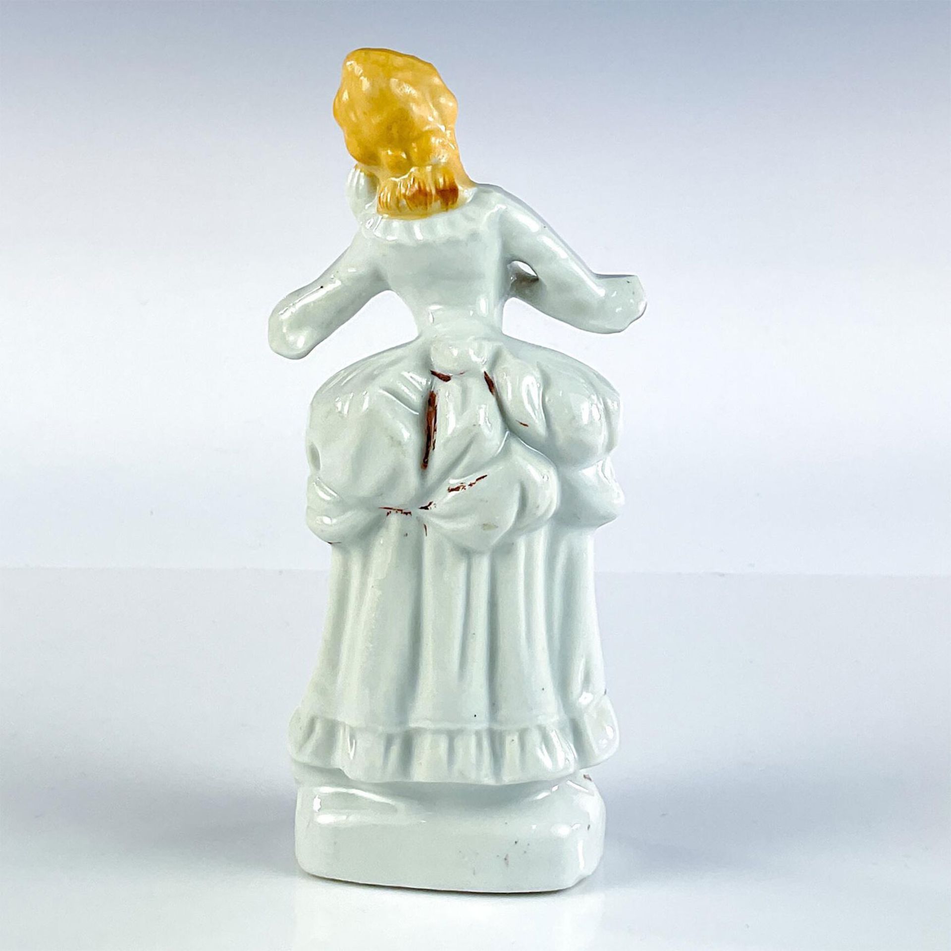 Porcelain Miniature Figurine, Colonial Lady - Image 2 of 3
