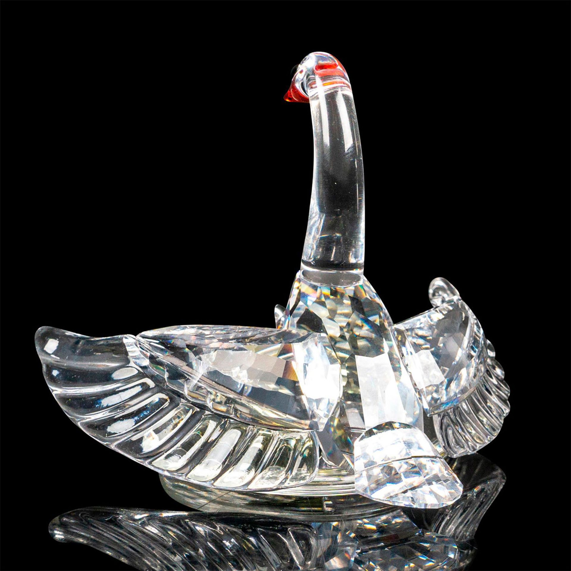 Swarovski Crystal Figure, Swan Mother with Cygnets - Bild 2 aus 4