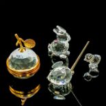 4pc Swarovski Crystal Mini Figurines