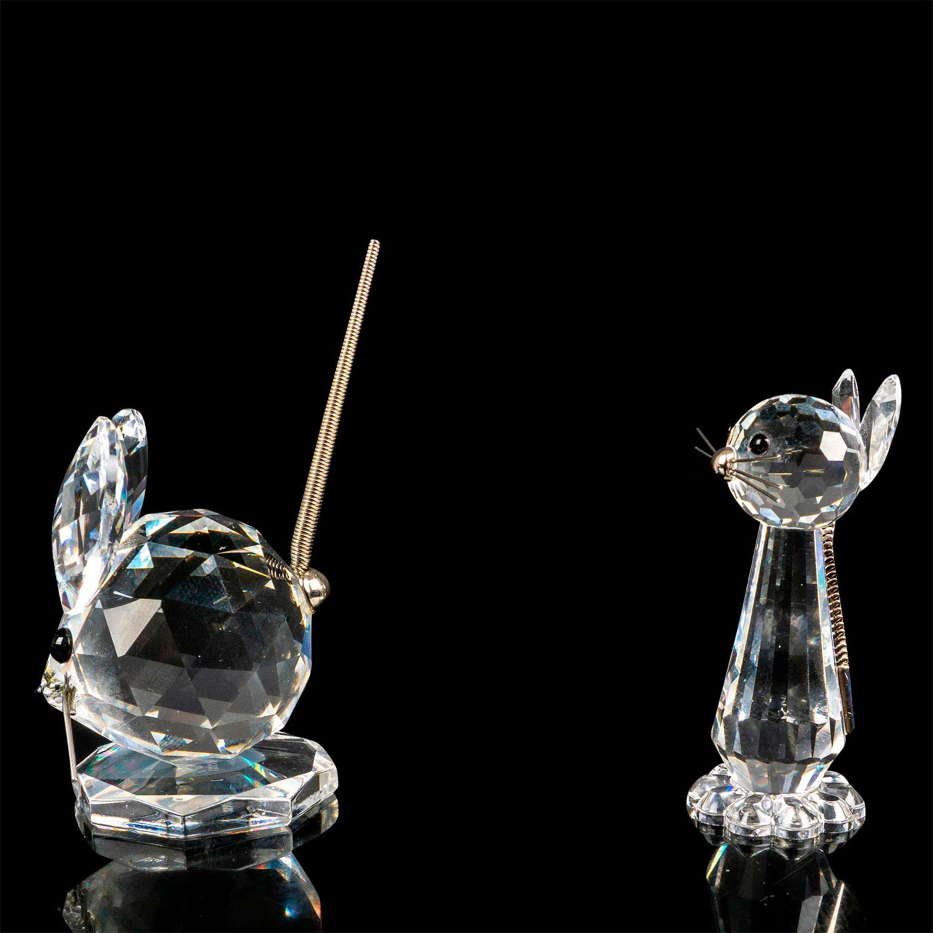 2pc Swarovski Crystal Mini Figures, Cat and Mouse - Bild 2 aus 6