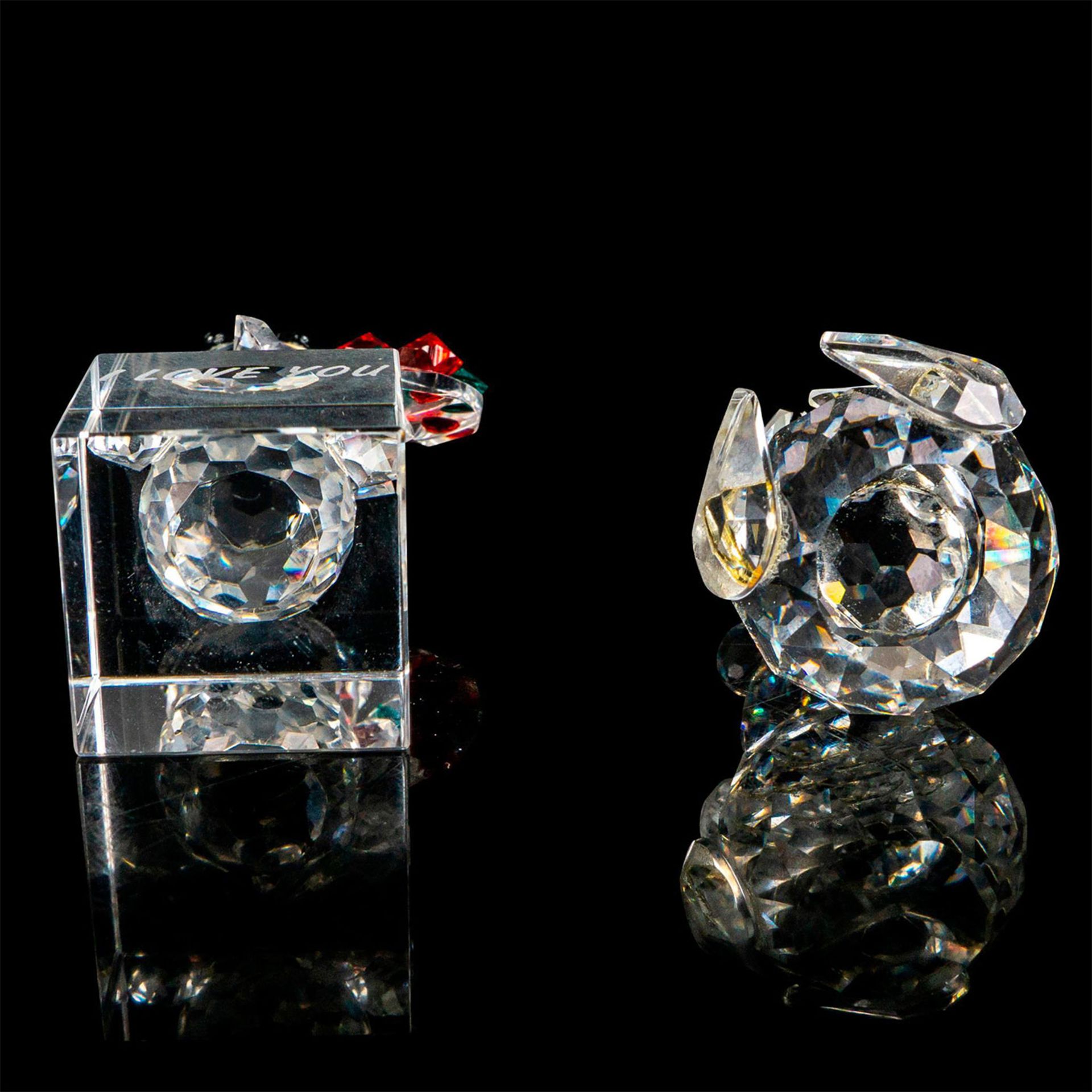 2pc Swarovski Crystal Mini Figures, Teddy Bears - Bild 4 aus 4