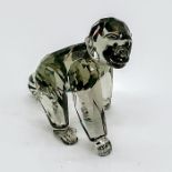 Swarovski Crystal Figurine, Young Gorilla