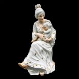 Porcelain Figurine, Mother with Child